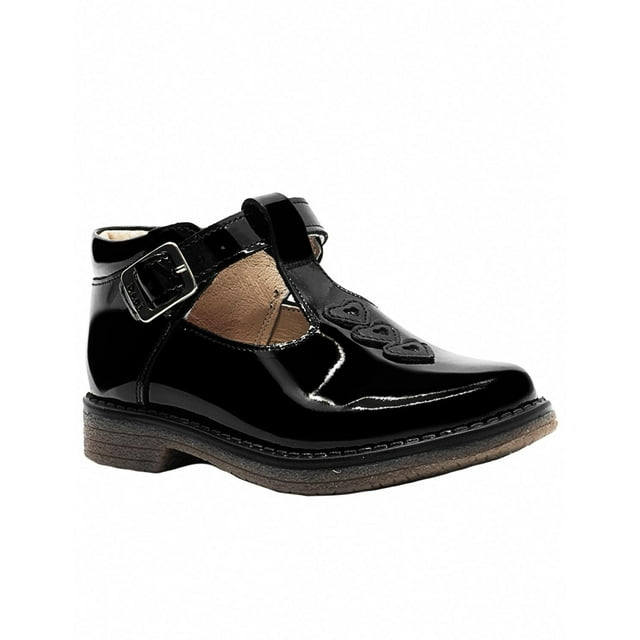 Zapato Escolar Para Niña Dogi® Charol Negro Suela Antiderrapante Con Arco negro 19.5