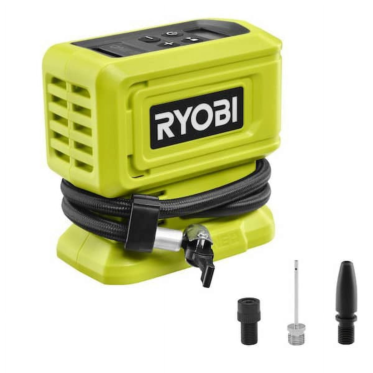 Ryobi P737D 18 Volt ONE Portable Cordless High Pressure Tire Air Pump Compressor with 4.0 Ah 18 Volt Battery Walmart