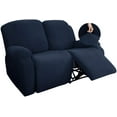 thumbnail image 1 of Funda para sillón reclinable elástica de 4 Piezas, la última Funda para Silla reclinable de Jacquard con Bolsillo Lateral, Funda reclinable Antideslizante, Protector de Muebles para sofá con sillón, 1 of 4