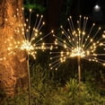 thumbnail image 4 of 2026New Outdoor LED Solar Fireworks Lights 90/120/150 Leds Waterproof String Fairy Light for Garden Home Christmas Decoration(1/2Pcs) (Emitting Color : Multicolor Wattage, 4 of 6