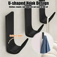thumbnail image 5 of WUXIAB 6-Pack Extra-Strong Adhesive Hooks,No-Drill Metal Wall Hooks,Rust-Resistant Aluminium Alloy Hooks,4-6Kg Load Bathroom Hooks,Multi-Space Clothes Hooks,For Bathrooms,Kitchens,Bedrooms,Entryways, 5 of 5