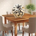 thumbnail image 5 of ZXCXRQFa Horse Field Wildlife Animals Round Wood Wall Clock, 10 Inch Battery Operated Analog Quiet Desk Clock for Home,Kitchen,Office,School,Bathroom, 5 of 7