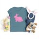 thumbnail image 3 of Mujeres Manga Corta de Verano Tops Pascua Impresa Cuello Redondo, Blusa de Moda Casual para la Primavera, 3 of 4