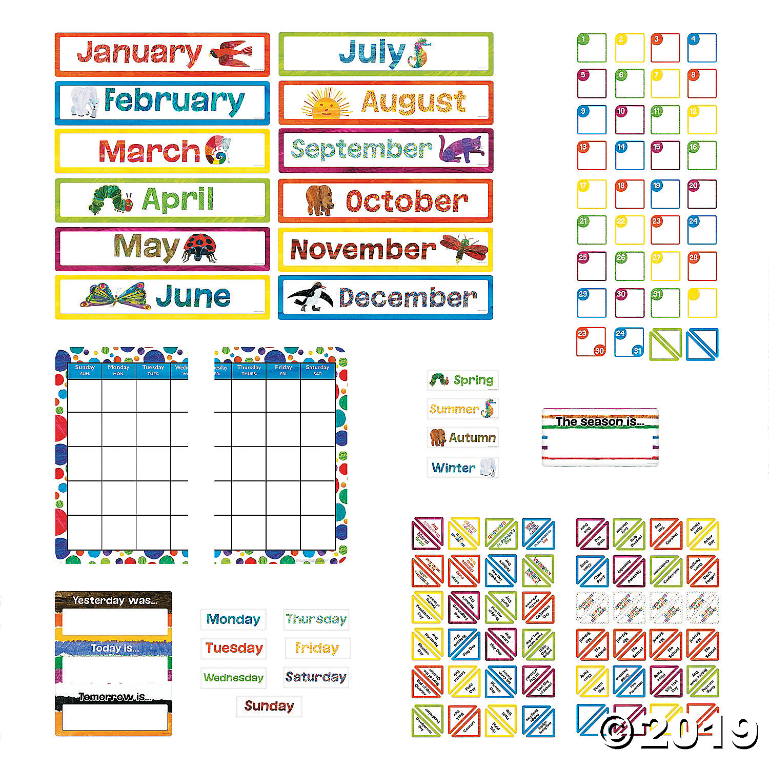 Eric Carle Calendar - Educational - 150 Pieces - Walmart.com Eric Carle Calendar - Educational - 150 Pieces - Walmart.com