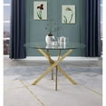 thumbnail image 4 of Rond 45 "x 45" 5pc Verre Clair Dînette Sertie de Chaises Roses, 4 of 5
