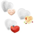 thumbnail image 2 of Molde de silicona Naiovety forma de corazón para mousse pastel 1 pieza, 2 of 6