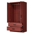 thumbnail image 5 of Woodpeckers Furniture and Mattress 2-Door Wardrobe with 2-Drawers New Design, 5 of 6