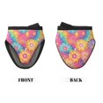 thumbnail image 3 of Non-Slip Mini Oven Mitts With Duck Beak Design Are Easy To Take Off And Wear And Easy To Hang For Oven Pot Tripod Barbecue Casserole Darkmagenta Tie-Dye Background Rainbow Colors (2) 2pcs, 3 of 7