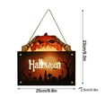 thumbnail image 6 of Halloween Hanging Wooden Sign Decorations for Door Window,Restroom Decorative Signs Haunted House and Horror Rest In Pieces Halloween Party Supplies, 6 of 14