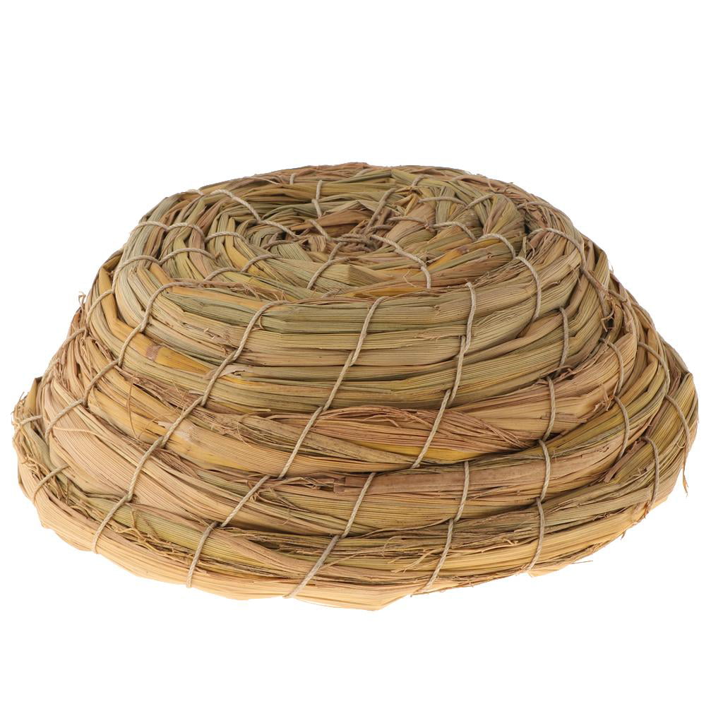 Breeding Nesting Behaviors Grass Nest Cage Cave for Canary Finch Birds 