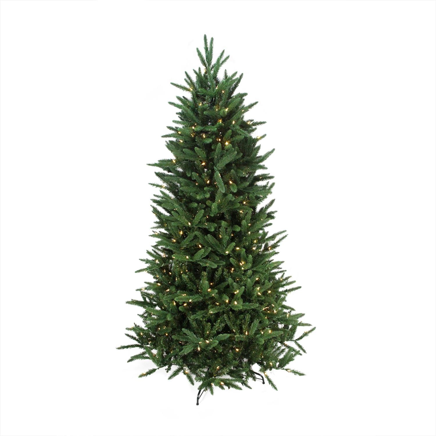 6.5' PreLit PE/PVC Mixed Pine MultiFunction Artificial Christmas Tree