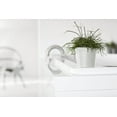 thumbnail image 3 of Ecopots Amsterdam Mini Durable Modern Round Recycled Based Composite Flower Pot Planter, Pure White, 4", 3 of 4