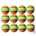 thumbnail image 3 of SEWACC 12Pcs Lightweight Eva Playing Balls Assorted Stripe Colors for Indoor Use, 3 of 8