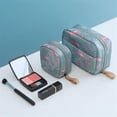 thumbnail image 4 of Bolsa de almacenamiento de maquillaje, mini bolsa de cosméticos portátil a prueba de agua, bolsa de cosméticos portátil simple coreana para mujeres, bolsa roja con boca para cosméticos, 4 of 5