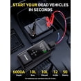thumbnail image 2 of Jump Starter with Air Compressor, 1000A 12V Jump Box for 5.0L Gas or Up to 3.5L Diesel Car Battery, 150PSl Digital Tire Inflator with Emergency Light, Jumper Cables, 2 of 9