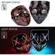 thumbnail image 2 of Halloween Mask LED Light up Mask for Festival Cosplay Halloween Costume Masquerade Parties, 2 of 5