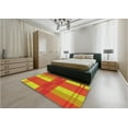 thumbnail image 5 of Ahgly Company Machine Washable Indoor Square Transitional Red Area Rugs, 5' Square, 5 of 7