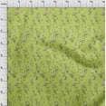 thumbnail image 3 of oneOone Cotton Flex Lime Fabric Leaves & Floral Artistic Sewing Fabric By The Yard Printed Diy Clothing Sewing Supplies 40 Inch Wide, 3 of 4
