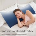 thumbnail image 5 of Navy Blue Ombre Body Pillow Covers 20"x54", Modern Abstract Art Gradient Aesthetics Soft Brushed Microfiber Breathable Throw Pillow Covers, Pillowcase with Zipper for Couch Sofa Bedroom Living Room, 5 of 9