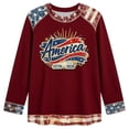thumbnail image 4 of MuXiKeJi Clothes Women's USA 250th Anniversary Sweatshirt Patriotic American Flag Eagle Graphic Tee 1776-2026 long Sleeve Tops, 4 of 4