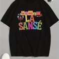 thumbnail image 1 of T-Shirt d'Été Décontracté Gris à Col Rond et Manches Courtes pour Homme, avec Design de Police Style Sentier d'Ardoise Carnaval, 1 of 5