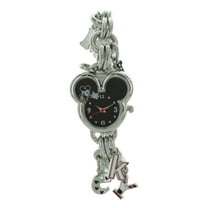 Disney Mickey Mouse Shaped Dial Charm Bracelet cute charming Women's Watch MK2081-LABC