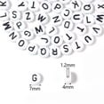 thumbnail image 2 of US 400-800 Round 7mm Acrylic Alphabet Beads Flat Round Letter DIY Jewelry Making, 2 of 5