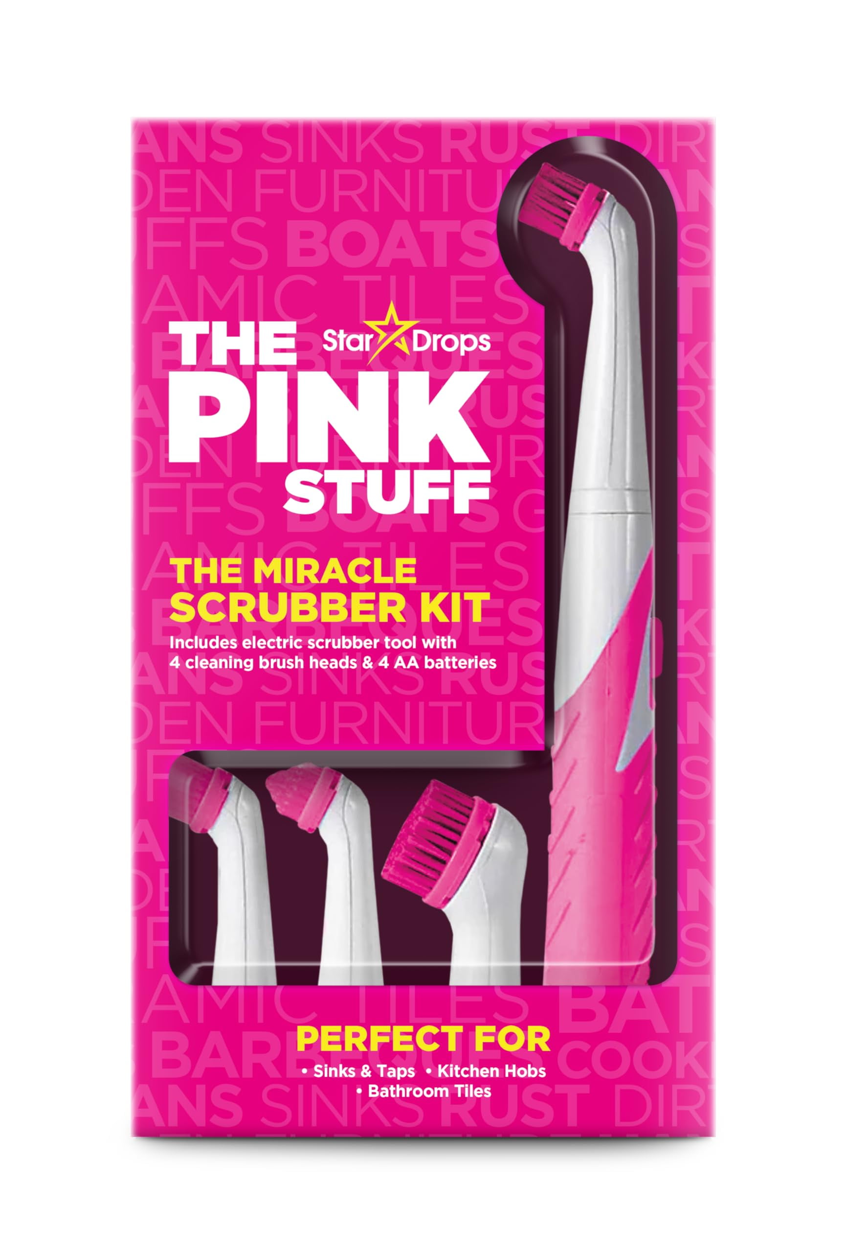 Stardrops - The Pink Stuff - The Miracle Scrubber Kit - 4 Cleaning