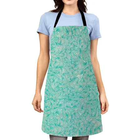 

Nail Polish Lipstick Beauty Kitchen Women Apron Household Cleaning Cotton Linen Pinafore Salon Home Cooking Baking Adult BIb