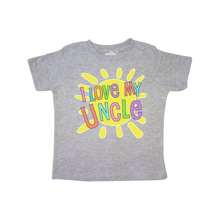

Inktastic I Love my Uncle- sun and rainbow letters Gift Toddler Boy or Toddler Girl T-Shirt