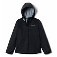 thumbnail image 2 of Columbia Girls' Little Switchback II Rain Jacket, Black, Small, 2 of 2