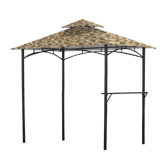 Garden Winds Replacement Canopy Top Cover for the Bamboo Look BBQ Gazebo - Standard 350 -Camo Sand