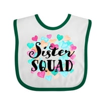 Inktastic Sister Squad Hearts Girls Baby Bib