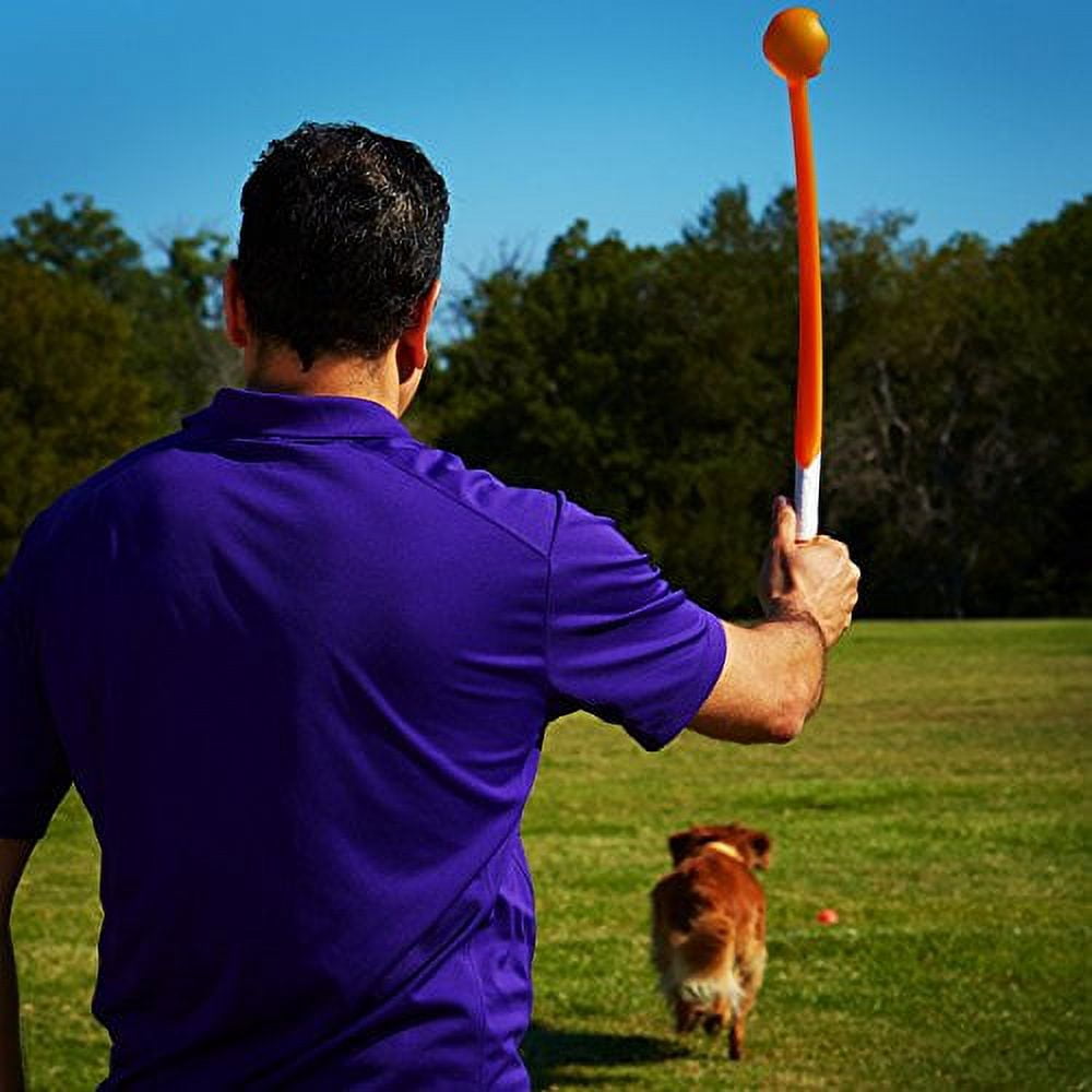 Chuckit! Pro Ball Launcher – Wurfstab Für Hunde Bis 25 Meter Mit Tennisball-Halter