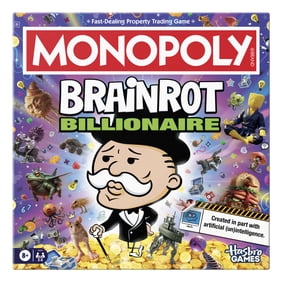 Monopoly Brainrot Billionaire Board Game with AI Slop, Funny Family Games, Ages 8 