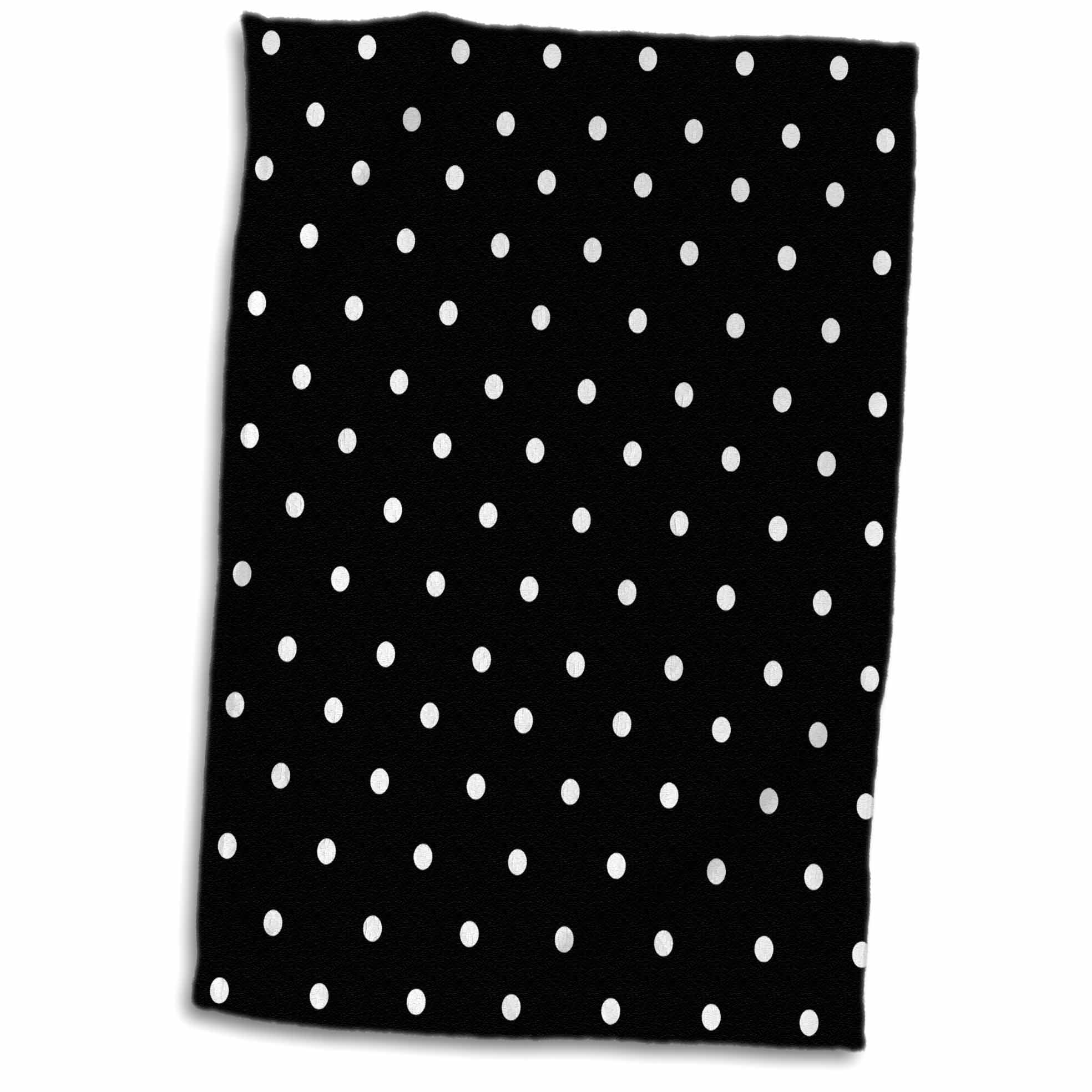 3D Rose Polka Pattern-Little White Dots On Bright Green-Classic Delicate Spots-Dotty Spotty Hand/Sports Towel 15 x 22 Multicolor 