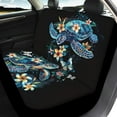 thumbnail image 3 of Binienty Sea Turtle Car Seat Covers Set Universal Tropical Floral Automotive Seat Protector Covers Non-Slip Vehicle Cushion Cover Stretchy for Sedans, SUVs, Trucks, 3 of 7