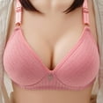 thumbnail image 1 of Traditional Mother'S Large Size Cotton Comfortable Breathable Hole Glossy Thin Cup Middle-Aged And Elderly Bra, 1 of 6