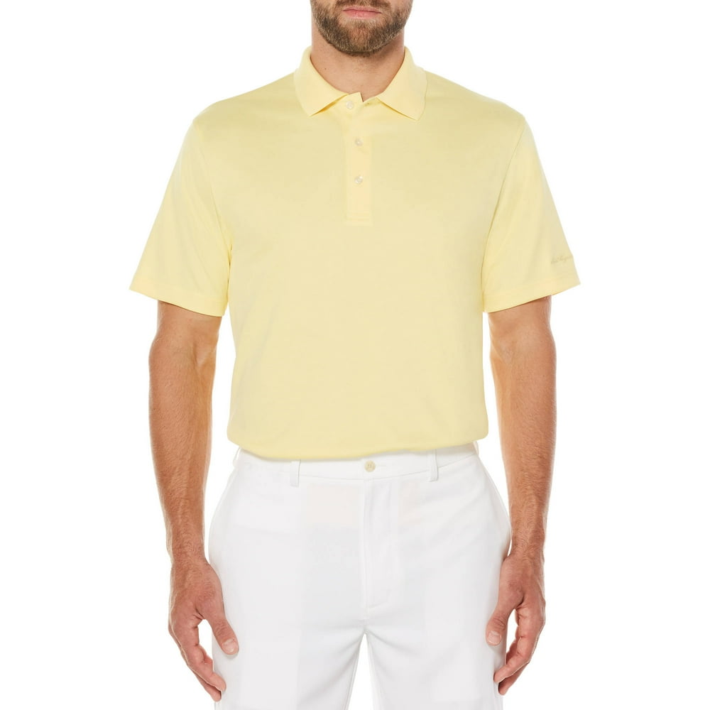 Ben Hogan Men's Performance Short Sleeve Solid Golf Polo Shirt, up to