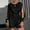 Black, variant on Ethnic Style Flash Jumpsuit Solid Cold Shoulder Suspender Long Sleeve Straight Leg Shorts Party Wedding Jumpsuit
