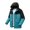 Blue, variant on Men's Waterproof Hooded Ski Parka, Windproof Padded Warm Lined Winter Snow Jacket, Big Pocket Insulated Coat for Skiing, Snowboarding and Cold Daily Wear White