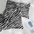 thumbnail image 6 of Queen Size Bed Sheet Sets Zebra Stripe Soft Microfiber 4 Pcs Bedding for Kids Adults Bedroom Decor Black White Flat Fitted Pillowcases, 6 of 6