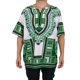 thumbnail image 1 of Camisa de vestir tribal hippie con estampado de bordado africano Dashiki de manga corta Ropa Verde Hugo vestidos africanos para mujeres, 1 of 10