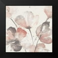 thumbnail image 2 of Loreth, Lanie 12x12 Black Modern Framed Museum Art Print Titled - Neutral Pink Floral I, 2 of 5