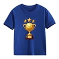 thumbnail image 2 of Cethrio Boys T Shirts, Summer Casual Running Short Sleeve Kids Graphic Tees Blue Size 2-3 T, 2 of 6