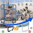 thumbnail image 7 of Cochan 60'' Trampoline for Kids with Enclosure Net, 5FT 600LBS Toddler Trampoline with Handlebar, Mini Small Kids Trampoline for Age 1-6, Birthday Gift for Kids, 7 of 7