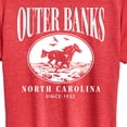 thumbnail image 3 of Instant Message - Outer Banks Running Horse - Women's Short Sleeve Graphic T-Shirt, 3 of 6