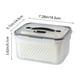 thumbnail image 3 of Outdoor Portable Picnic Box Picnic Double Layer Drains Basket Vegetable Washing Basket Storage Refrigerator Fresh Keeping Box, 3 of 7