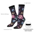 thumbnail image 4 of Fuzoiu Roses Flowers Print Athletic Crew Socks for Men & Women,Casual Crew Socks,Above Ankle Crew Socks for Business, Casual, 4 of 6