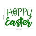 thumbnail image 4 of Easter Day Vinyl Wall Art Decal - Hoppy Easter - 16" x 22.5" - Resurrection Sunday Pascha Holiday Modern Church Home Living Room Bedroom Apartment Nursery Office Work Decor, 4 of 4